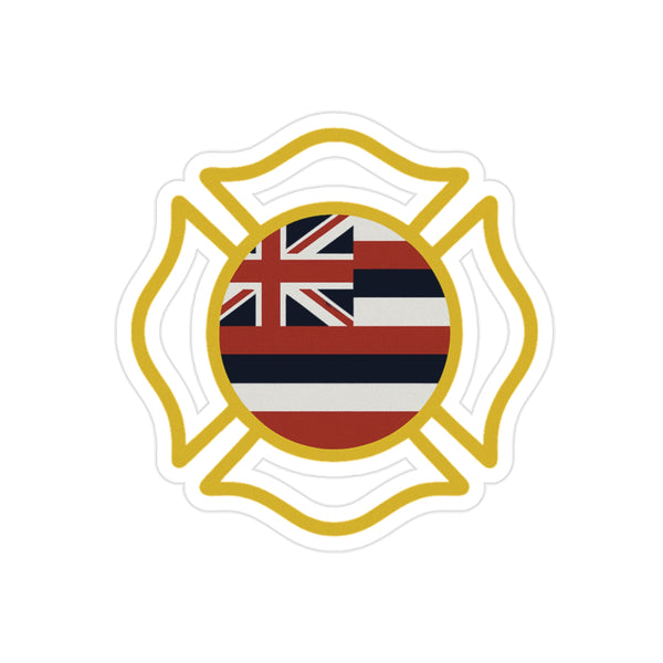 Hawaiʻi Fire Cross Sticker