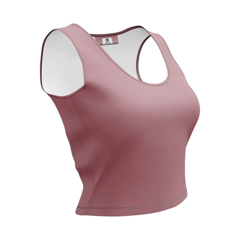 After Hours Crop Top - Dusty Rose