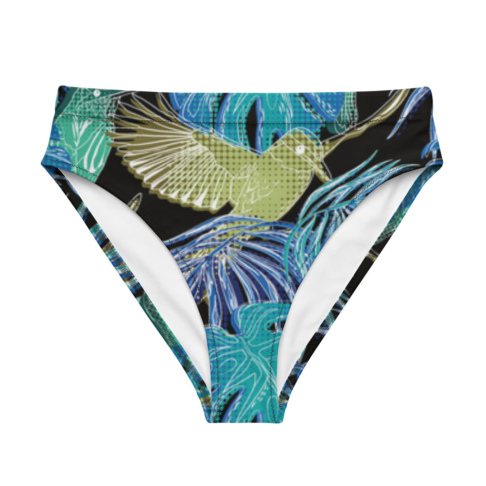 Lani Leaf High Waist Bikini Bottom