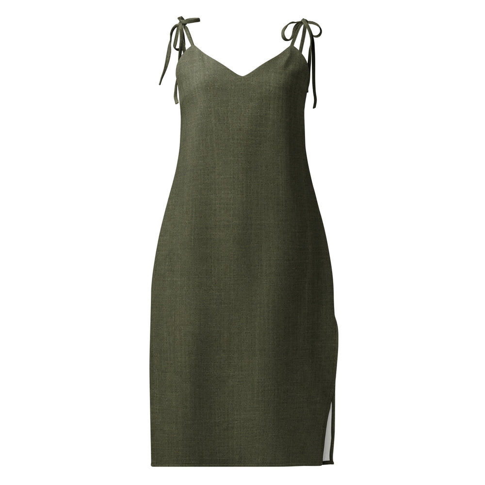 Deep Palm Slip Dress