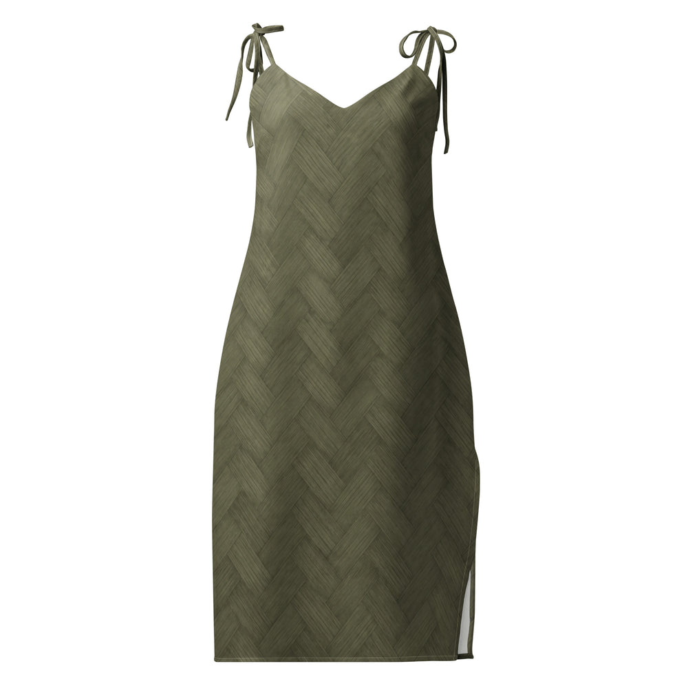 Hui Woven Slip Dress - Olive Shade