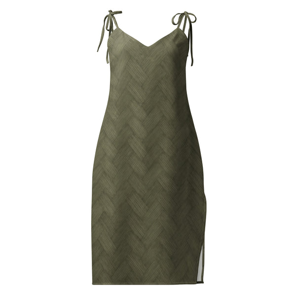 Hui Woven Slip Dress - Olive Shade