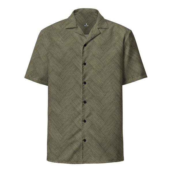 Hui woven Aloha Shirt - Olive Shade