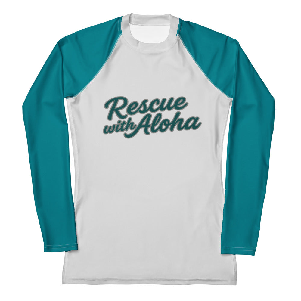 Women's Rescue with Aloha Rash Guard – Long Sleeve EMS Water Shirt