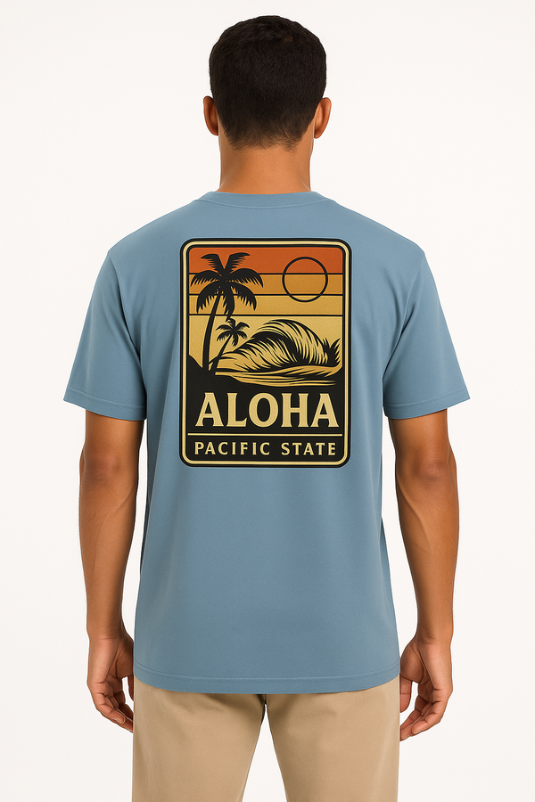 Aloha Pacific State Tee