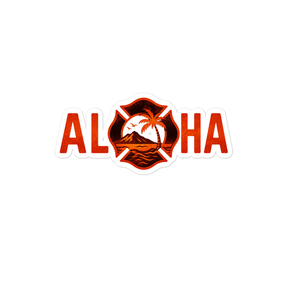 Fire Aloha Sticker