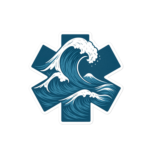 Rescue Wave Die-Cut Sticker