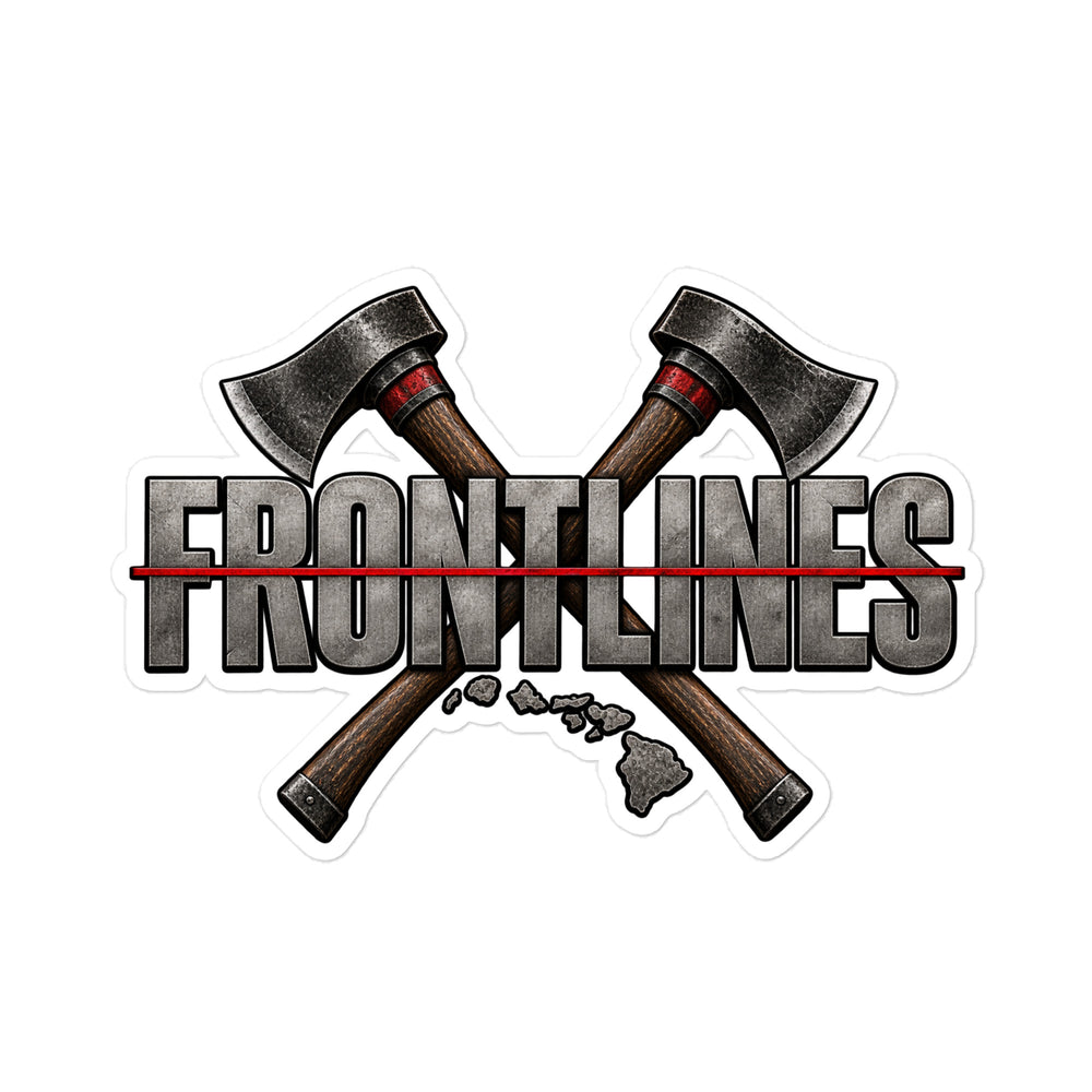 Frontlines Red Line Sticker