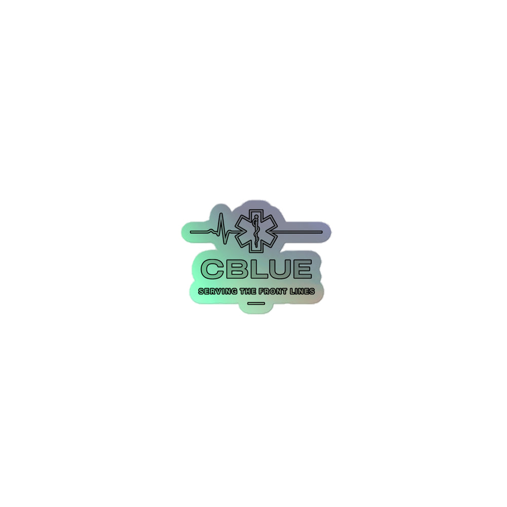 CBLUE Pulse Mark Sticker — Holographic Gear Decal
