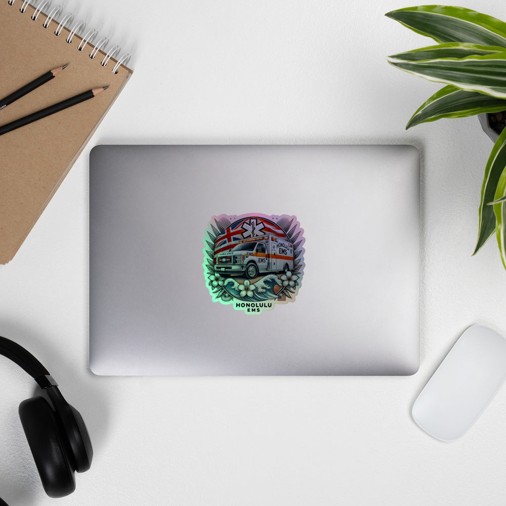 Honolulu EMS Holographic Sticker – Ambulance Design