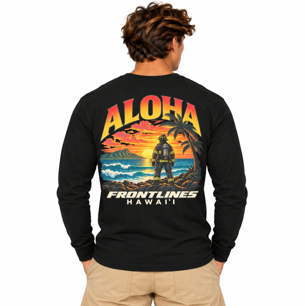 Fire Aloha Long Sleeve Tee