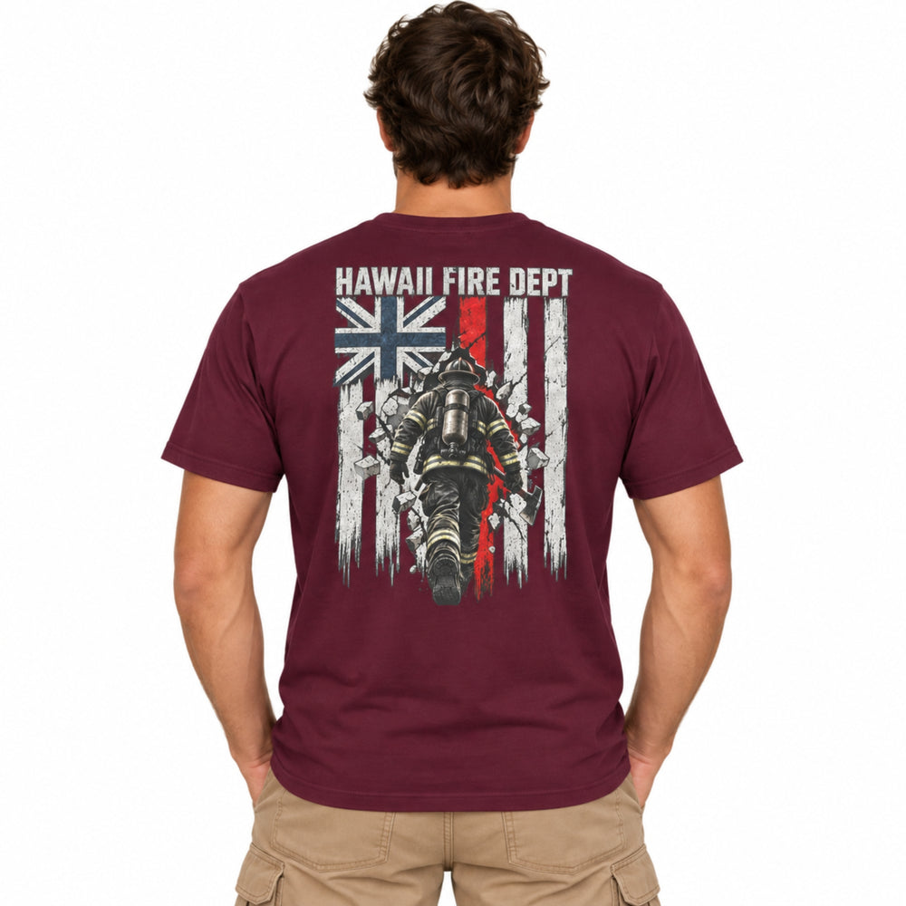 Hawaii Fire Red Line Breakthrough Tee