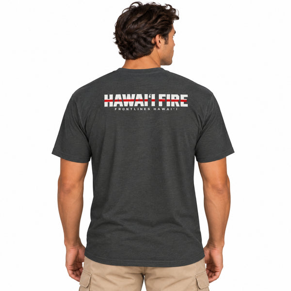 Hawaiʻi Fire Red Line Core Tee