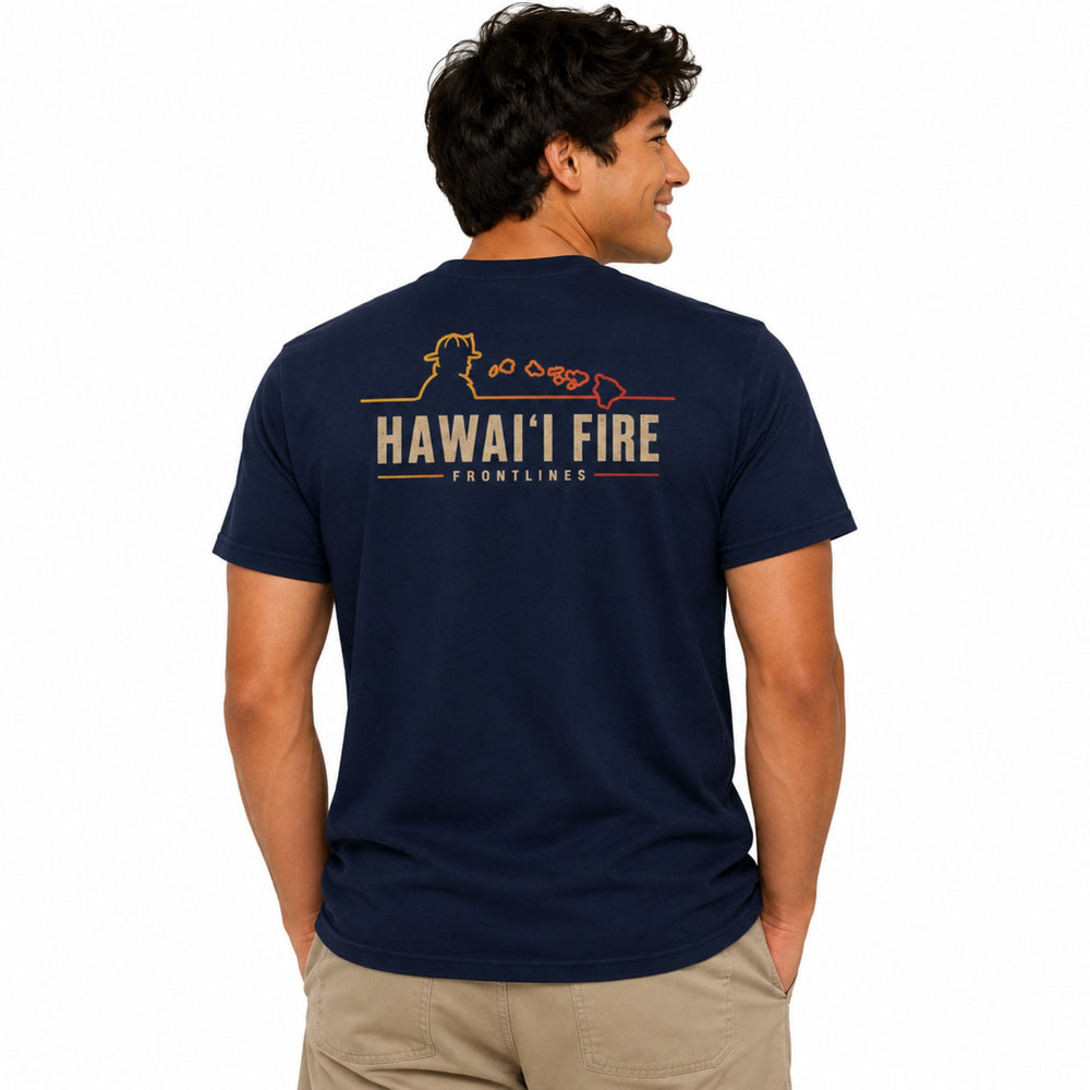 Hawaiʻi Fire Sunset Line Tee