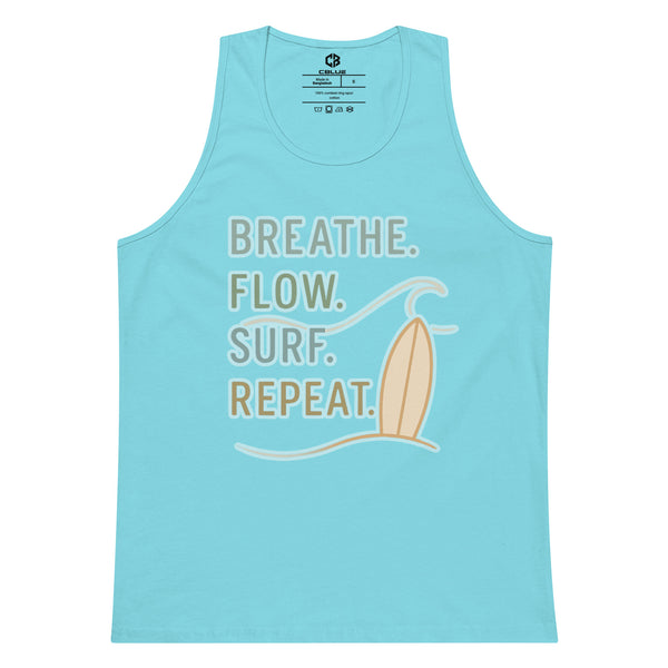 Breathe Flow Surf Repeat Premium Tank