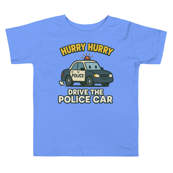 Drive the Police Car – Toddler Law Enforcement Tee