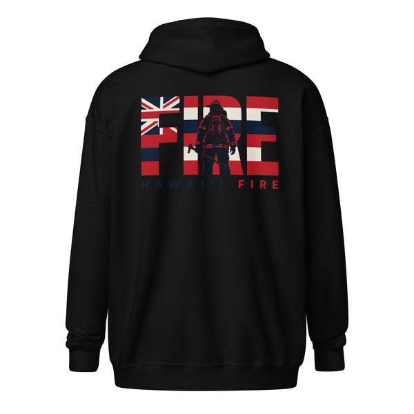 Hawaii Fire Responder Zip Hoodie