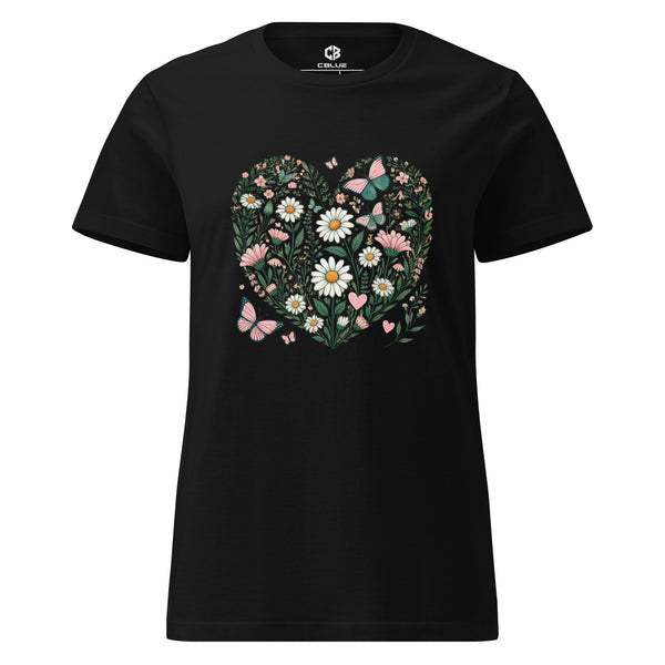 Floral Heart Women's Softstyle Tee