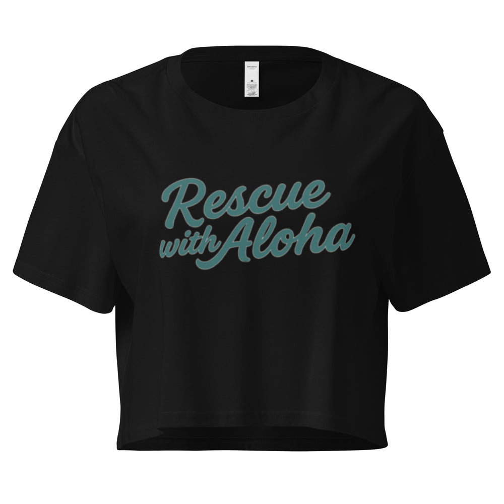 Rescue with Aloha Women’s Crop Tee – Island Strong. Street Ready.