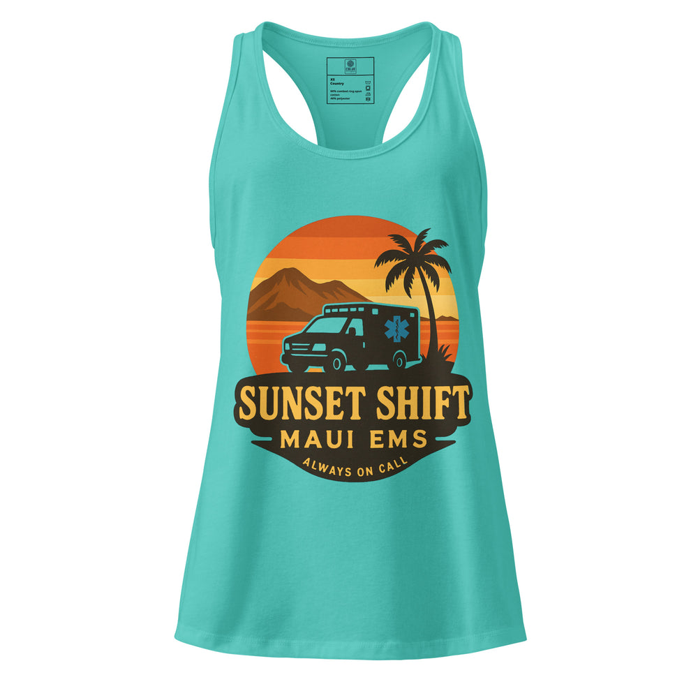 Sunset Shift – Maui EMS Women’s Racerback Tank