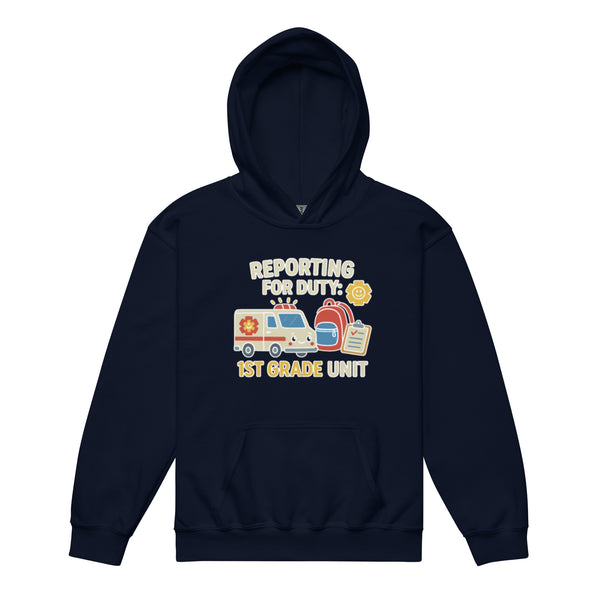 1st Grade Unit Youth Hoodie – Reporting for Duty