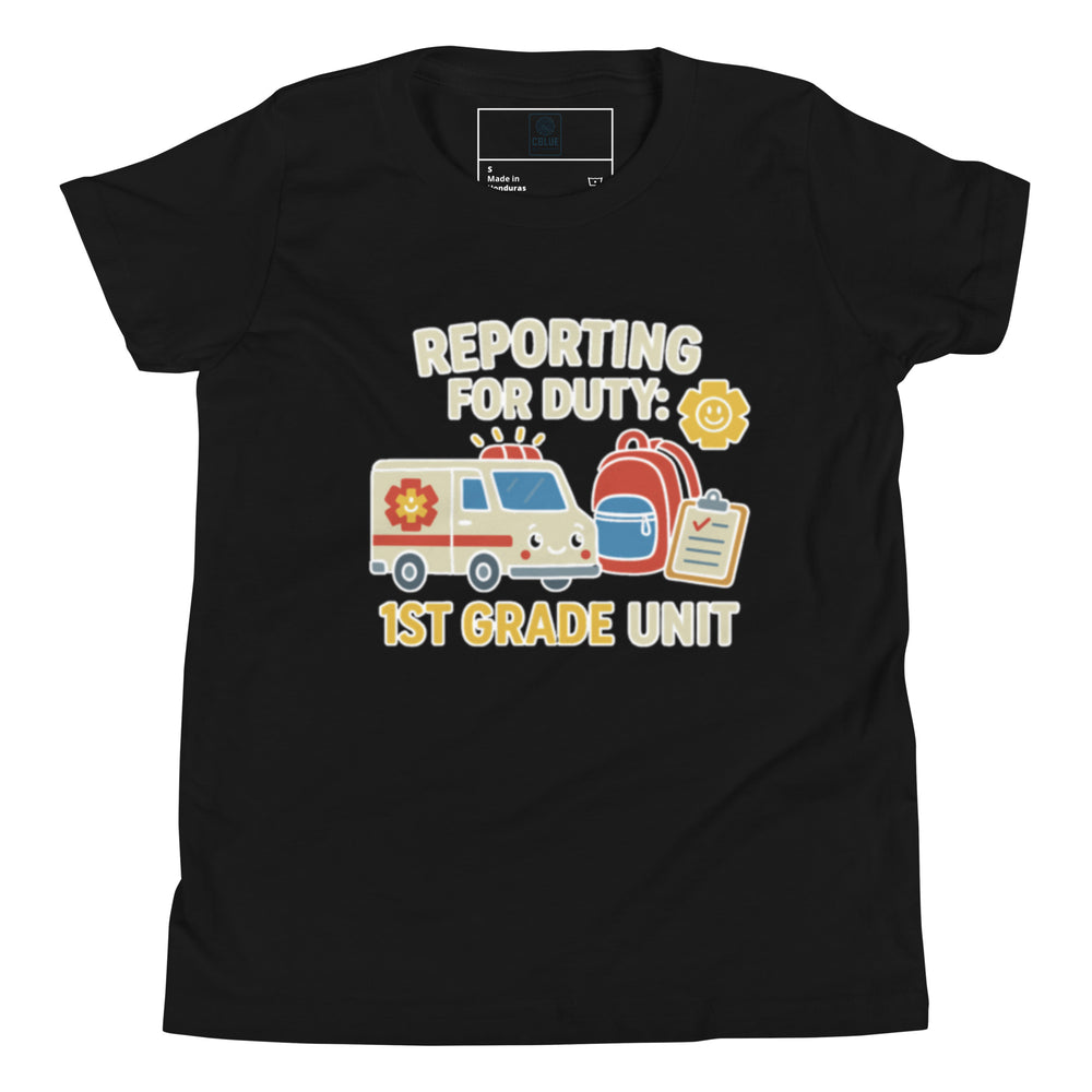1st Grade Unit Youth Tee – Reporting for Duty